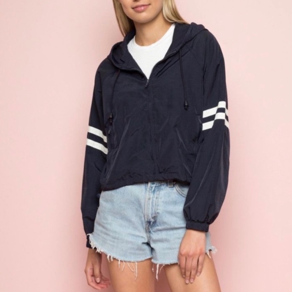 RARE NEW Brandy Melville hoodie windbreaker jacket